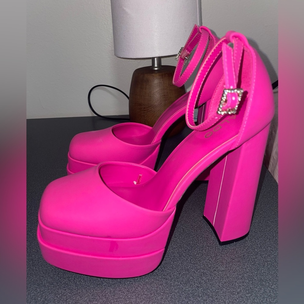 Bright Pink Platform Heels